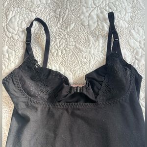 NARUE New Lace Shape Top Black Size S